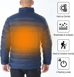 COSTWAY Beheizte Jacke Für Herren, Wasserdichter Winddichter Heizmantel Mit 4 Stufig Einstellbarer Temperatur, Elektrische Heizjacke Ohne Akku -DIDRIKSONS Verkäufe 0211ad20d78707c23035cf4c4665c63c