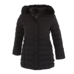 Ital-Design Damen Winterjacke Von NATURE Gr. 3XL/46 - Black