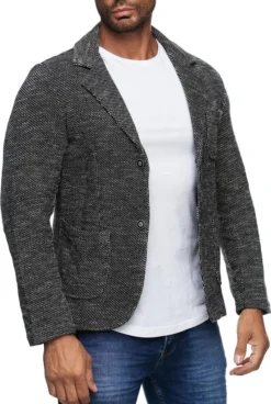 Reslad Herren Strick Sakko Blazer Strick-Jacke RS-1421 Anthrazit L -DIDRIKSONS Verkäufe 0d2f3a36b49010692e3803469970dc23