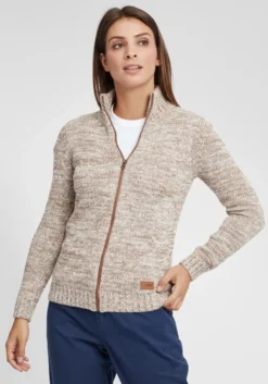 OXMO OXPhenix Damen Strickjacke Grobstrick Cardigan Strickcardigan