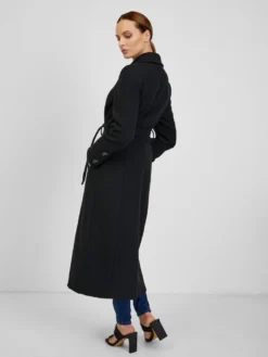 Schwarzer Damen-Wintermantel Mit Wolle ORSAY - S