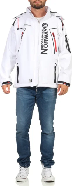 Geographical Norway Herren Softshelljacke Funktions-Outdoor-Jacke Model: G-Forrest, Farbe: Weiss, Größe: 3XL -DIDRIKSONS Verkäufe 21e183ee0f7355b2273a0f05bf938dd6