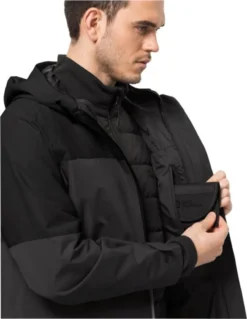 Jack Wolfskin GLAABACH 3IN1 JKT M Black M -DIDRIKSONS Verkäufe 2b4a537ecfc76b26483d972fb4281b1f