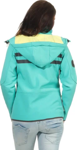 Geographical Norway Damen Softshell Jacke Model: G-ROSE, Farbe: Lagoon/Yellow, Größe: XXL -DIDRIKSONS Verkäufe 322455a38bdea276d459d187bcbcf065
