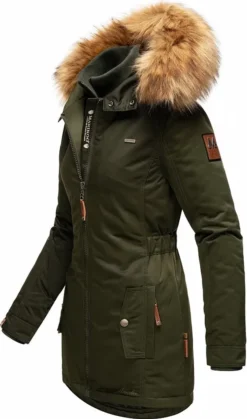 Marikoo Damen Winter Jacke Parka Winterjacke Kunstfell Gefüttert Kapuze Sanakoo Olive Gr: 38 - M -DIDRIKSONS Verkäufe 3712bccd10238bba54d6e9700cdcf397