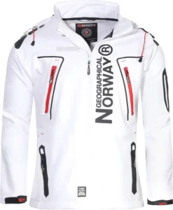 Geographical Norway Herren Softshelljacke Funktions-Outdoor-Jacke Model: G-Forrest, Farbe: Weiss, Größe: 3XL