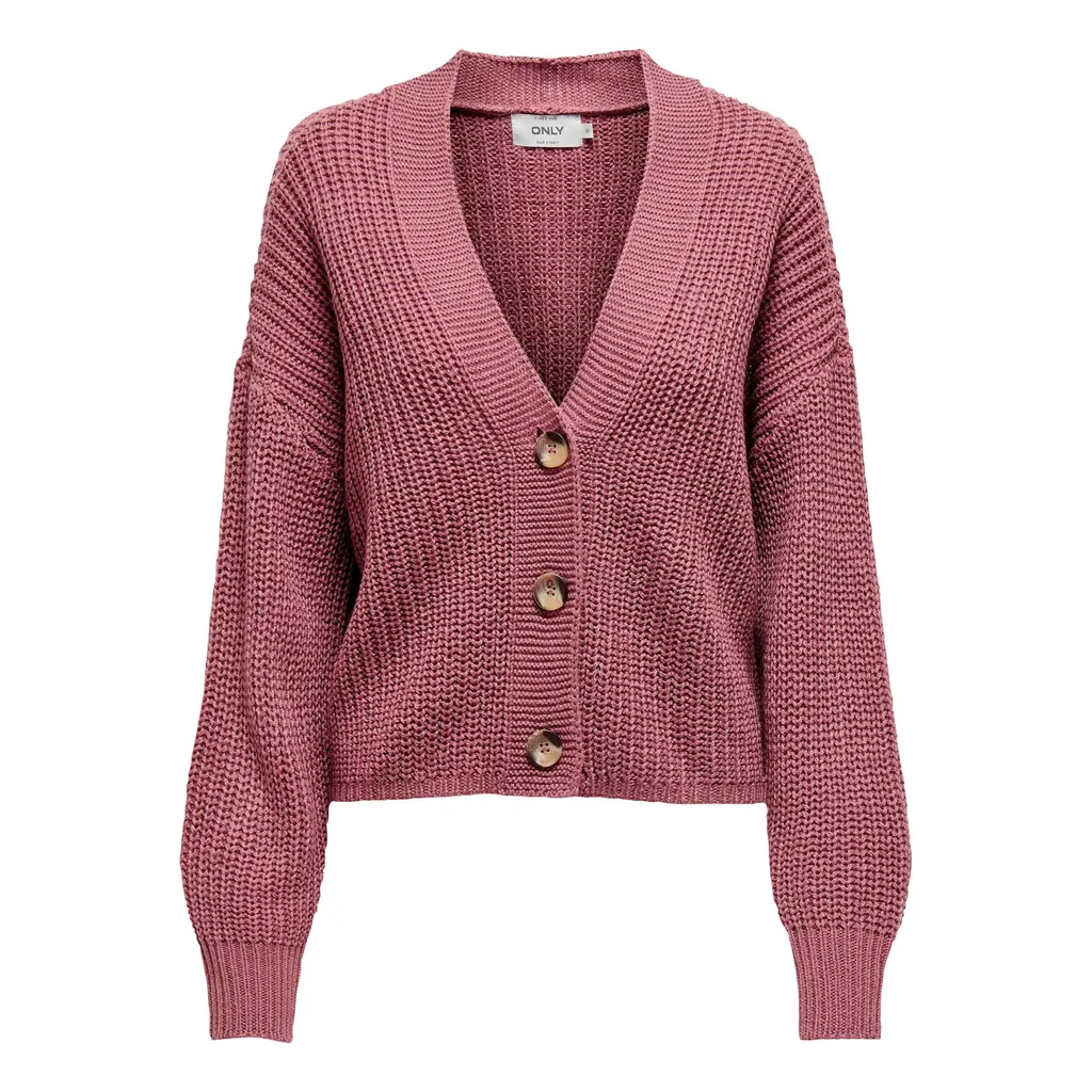 Only Damen Strickjacke OnlCarol Struktur Cardigan Pullover Herbst Winter, Farbe:Rosa, Größe:XL 3 Only Damen Strickjacke OnlCarol Struktur Cardigan Pullover Herbst Winter, Farbe:Rosa, Größe:XL