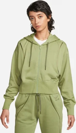 NIKE W Nsw Air Flc Hd Fz Sweatjacke Damen Grün XS -DIDRIKSONS Verkäufe 3b47cce6302302d5267f06510e71acb6