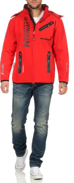 Geographical Norway Herren Softshell Übergangsjacke Model: G-River, Farbe: Rot/Schwarz, Größe XXL -DIDRIKSONS Verkäufe 3c7e9e38fe8aedf958f5d84d13c3cba7