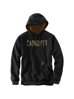 Carhartt Camo Logo Capsule Hoodie (Black,L)