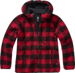 Brandit Ladies - Teddyfleece Jacke Rot / Schwarz - S