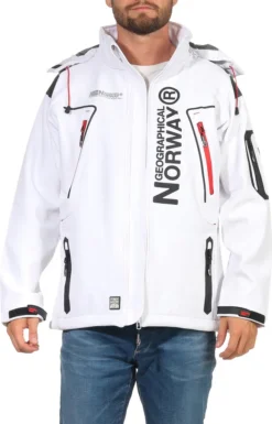 Geographical Norway Herren Softshelljacke Funktions-Outdoor-Jacke Model: G-Forrest, Farbe: Weiss, Größe: 3XL -DIDRIKSONS Verkäufe 48ba10bccbed84a22e75eb91e4e22dd3
