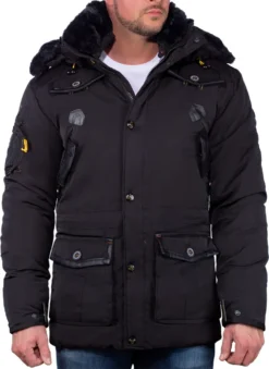 Geographical Norway Herren Winterjacke Acrobate Black XXL