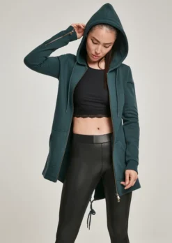 Urban Classics Damen Hoodie Ladies Sweat Parka Bottlegreen-L