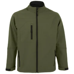 SOL'S SOLS Herren Relax Softshell-Jacke, Atmungsaktiv, Winddicht, Wasserdicht PC347 (L) (Dunkelgrün)