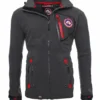Geographical Norway Herren Softshelljacke Funktions-Outdoor-Jacke, TELEMAQUE, Schwarz, Größe L