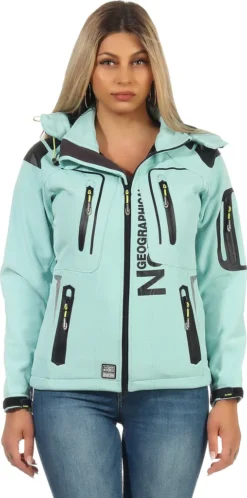 Geographical Norway Damen Softshell Jacke G-TANSY - AQUA - XXL -DIDRIKSONS Verkäufe 5d08a63a23e0d42ab277a8c0ff9b3d5e