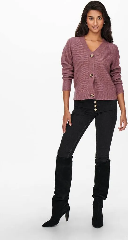Only Damen Strickjacke OnlCarol Struktur Cardigan Pullover Herbst Winter, Farbe:Rosa, Größe:XL 7 Only Damen Strickjacke OnlCarol Struktur Cardigan Pullover Herbst Winter, Farbe:Rosa, Größe:XL – Bild 5