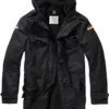 Brandit Jacke BW Parka Flag In Black-XXXL