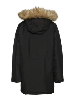 NOISY MAY Damen Langer Parka Mantel Warme Winter Jacke Blouson Mit Kapuze & Kunstfell NMMOLLY, Farben:Schwarz, Größe:XL -DIDRIKSONS Verkäufe 63cef962f00212440c36bd2c9ad9ff4c