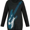 ULLA POPKEN Pullover, Gitarrenmotiv, Weicher Feinstrick Schwarz NEU, Größe:46_48 -DIDRIKSONS Verkäufe 66f1060d4ca522d27578423be78cc826