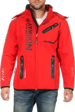 Geographical Norway Herren Softshell Übergangsjacke Model: G-River, Farbe: Rot/Schwarz, Größe XXL -DIDRIKSONS Verkäufe 6759ec9a07fb86229566efe5f023644d