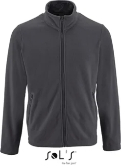 SOL'S Herren Plain Fleece Jacket Norman - Farbe: Charcoal Grey (Solid) - Größe: L