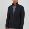 BLEND BHThorson Herren Strickjacke Cardigan Feinstrick Mit Stehkragen Aus 100% Baumwolle