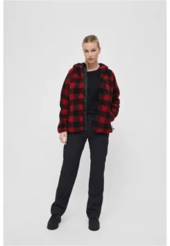 Brandit Ladies - Teddyfleece Jacke Rot / Schwarz - S -DIDRIKSONS Verkäufe 7140c7663ad1ffc545d722d23c45fa33