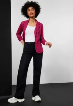 Street One QR Basic Blazer With Gath Größe 42, Farbe: 14602 Woody Rose -DIDRIKSONS Verkäufe 75cfc608f7b7a679190f04dc8d7aa250