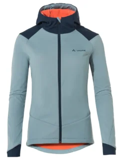 VAUDE Women's Qimsa Softshell Jacket, Farbe:cloudy Blue, Größe:42
