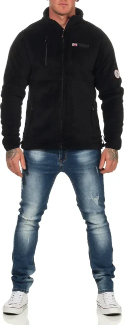 Geographical Norway Herren Warme Flauschige Fleece Jacke Outdoor Sweater Ski Sport Freizeit G-Hunter, Schwarz, Größe L -DIDRIKSONS Verkäufe 7ae0d3616d6b8b48fa38222bc9af0a7b