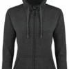 SOL'S Women Hooded Zipped Jacket Seven - Farbe: Charcoal Melange - Größe: M