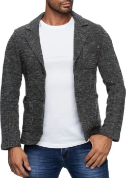 Reslad Herren Strick Sakko Blazer Strick-Jacke RS-1421 Anthrazit L -DIDRIKSONS Verkäufe 7f5b61e6d442d5d7d95eeab4a95b7842