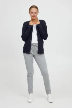 OXMO OXHelga Damen Strickjacke Feinstrick Cardigan Strickcardigan Aus 100% Baumwolle -DIDRIKSONS Verkäufe 8018f0d9ec5aaa90f42a1c050f47d216