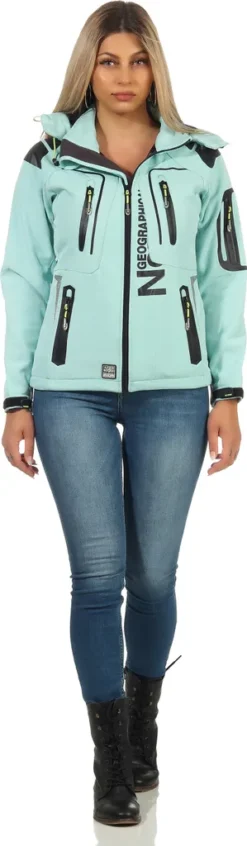 Geographical Norway Damen Softshell Jacke G-TANSY - AQUA - XXL -DIDRIKSONS Verkäufe 81c7835316eb7bcbabbed1e715c1d5f1