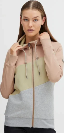OXMO OXAggi Damen Sweatjacke Kapuzenjacke Hoodie Mit Kapuze