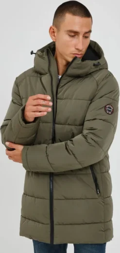 INDICODE IDHersh Steppjacke Herren Parka Winterjacke Steppparka Gefüttert Mit Kapuze