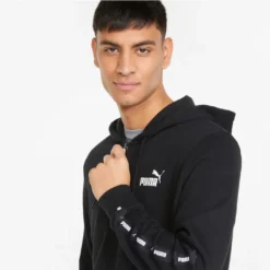 Puma Kapuzenjacke Herren Hoodie Mit Logo-Tape, Größe:XXXXL, Farbe:Schwarz -DIDRIKSONS Verkäufe 97697a9135f64b600a0966fe00ac7269