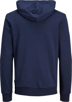 JACK & JONES KAPUZENPULLOVER JJECORP SWEAT HOOD, Farbe:Navy Blazer Reg Large Print / Blau, Größe:M -DIDRIKSONS Verkäufe 977a3603f391fe2ba577d76d218dc7be