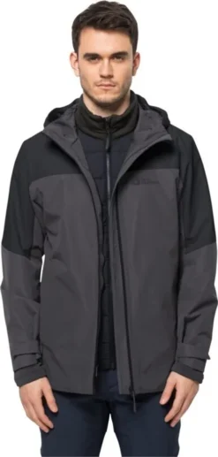 Jack Wolfskin GLAABACH 3IN1 JKT M Black M -DIDRIKSONS Verkäufe 9f3c531acee1310f9744c3f402bb1ab8