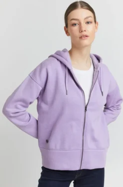 OXMO OXHolunder - 21950053ME Damen Sweatjacke Cardigan Sweatshirtjacke