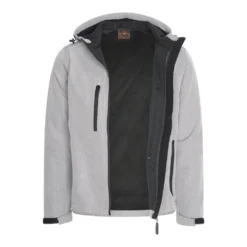Cappuccino Italia Softshell Hood Jacket Grijs Grau - Große XL