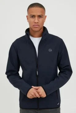 11 Project PRUlfrik Herren Softshelljacke Funktionsjacke Übergangsjacke Mit Stehkragen Regular Fit