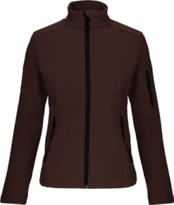 Kariban Damen Softshell-Jacke 3-Lagen Softshell Jacke K400 Braun Chocolate XXL