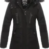 Geographical Norway Damen Warme Winterjacke G-Coraly, Schwarz, Größe L