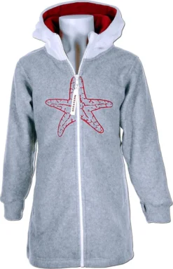 SEESTERN Kinder Kapuzen Fleecejacke Fleecemantel Fleece Sweatjacke 116-164 /2106.gy_wt_rd 158 - 164 -DIDRIKSONS Verkäufe b5023de5281b914432cfc56095896180