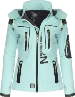 Geographical Norway Damen Softshell Jacke G-TANSY - AQUA - XXL