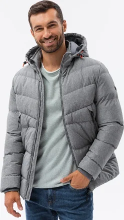 Ombre Herren Winterjacke Mit Kapuze Isoliert Jacke Herbst/ Winter Grau S-XXL C552 -DIDRIKSONS Verkäufe b94b2dd1091aa98b4b02022f4296aaa9