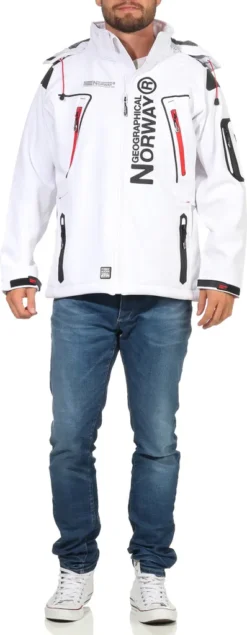Geographical Norway Herren Softshelljacke Funktions-Outdoor-Jacke Model: G-Forrest, Farbe: Weiss, Größe: 3XL -DIDRIKSONS Verkäufe bf7322e49818ad531afee2467ec44949